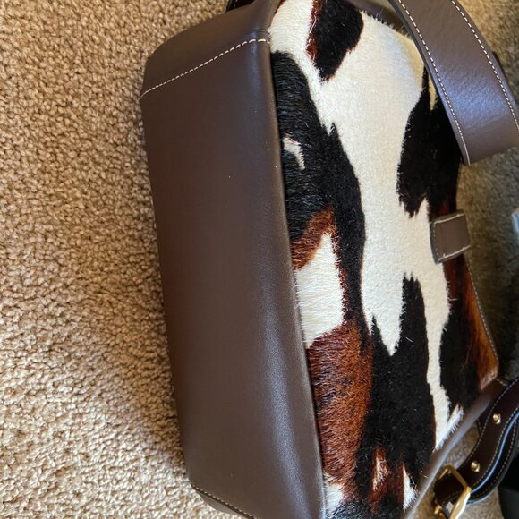 Coach Hadley Convertible Crossbody Bag With Cow Print And Tassel CCC87 - Picture 6 of 9